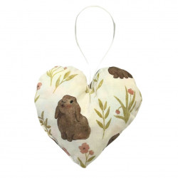 Ozdobné srdíčko zelené