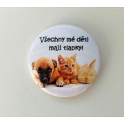 Placka "Všechny mé děti mají tlapky"