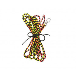 Vodítko splétané duhovočerné