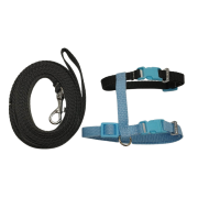 Postroj s vodítkem bleděmodročerný