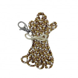 Vodítko splétané bílo-khaki