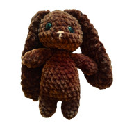 Háčkovaný králíček HAJÁNEK tm.hnědý