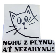 Samolepka např. na auto "kočka"