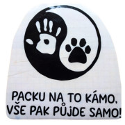 Samolepka např. na auto "jin-jang"
