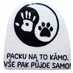 Samolepka např. na auto "jin-jang"