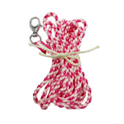 Vodítko splétané růžovobílé